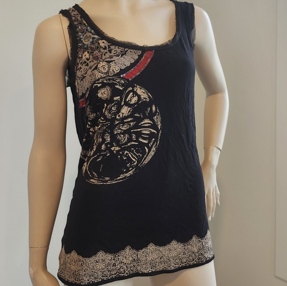 Desigual drapey top with sequinned embelishment - Picture 8 of 8